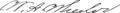 William Almon Wheeler Signature