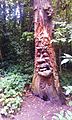 Wood carving in Lesnes Abbey Woods