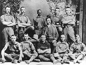 1885 Keokuk, Iowa baseball team featuring Bud Fowler