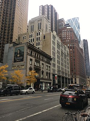 218-220 West 57th Street (left), 224 West 57th Street (middle), 250 West 57th Street (right), Midtown Manhattan, New York