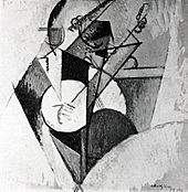 Albert Gleizes, 1915, Composition, For "Jazz", Pour "Jazz", oil on board, 73 x 73 cm, first published in the Xeic York Herald, and The Literary Digest, Oct. 27, 1915