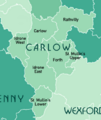 Baronies of County Carlow Map