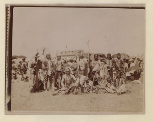 Blackfoot warriors, Macleod, Alberta (HS85-10-18724) original