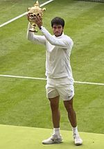 Carlos Alcaraz Wimbledon 2023 Gentlemen's Singles Trophy