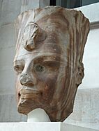 Colossal quartzite head of Amenhotep III, British Museum EA7