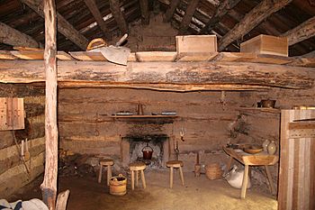 Conner-prairie-log-cabin-interior