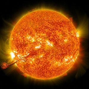 Coronal mass ejection erupts on the Sun, 31 August 2012