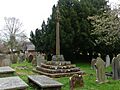 Cross in Aldford churchyard