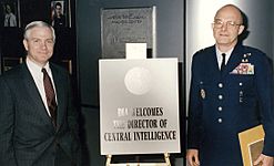 D.I.A. Director Lt. Gen. James Clapper with C.I.A. Director Robert Gates