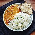 Dal Fry Tadka, Cumin Rice, Roasted Papad on the side