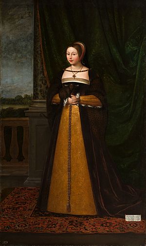 Daniel Mytens (c. 1590-1647) - Margaret Tudor, Queen of Scotland (1489-1541) - RCIN 401181 - Royal Collection.jpg