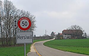 Dorfeingang von Hersiwil