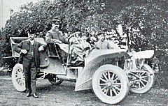 Dr. Rudolf Stöss sur Horch 18-20 hp, vainqueur de l'Herkomer-Konkurrenz 1906