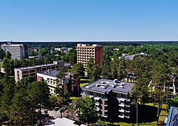 Druskininkai Blick von der Seilbahn auf Druskininkai 5