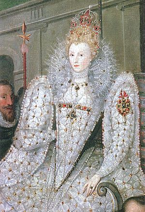 Elizabeth I. Procession portrait (detail)