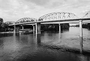 Ellsworth Street Bridge black and white
