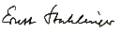 Ernst Stuhlinger signature