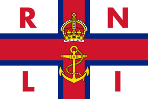 Flag of the Royal National Lifeboat Institution (2024-)