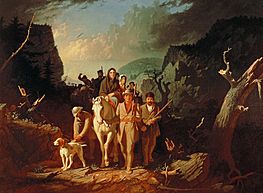 George Caleb Bingham - Daniel Boone escorting settlers through the Cumberland Gap