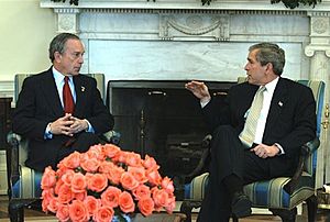 George W. Bush and Michael Bloomberg