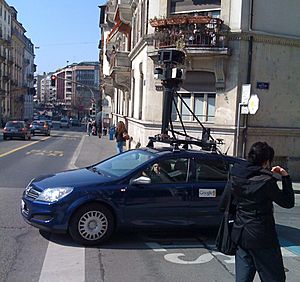 Google Street View Car in Geneva