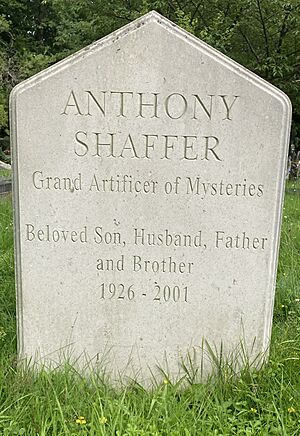 Grave of Anthony Shaffer in Highgate Cemetery
