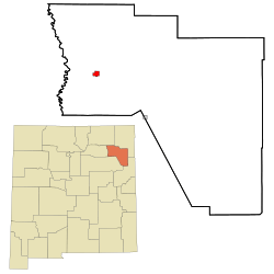 Location of Roy, New Mexico