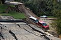 Hurricane Gaston landslide damage