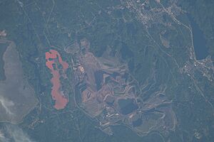 ISS067-E-174345 Tilden and Empire mines in Marquette County, Michigan