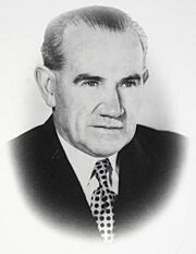 J. J. Cahill, NSW Minister for Local Government official portrait, 1944