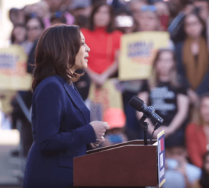 Kamala Harris announcing her candidacy for presidency