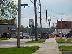 Downtown Keithsburg in April 2017