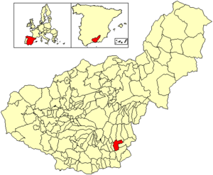 Location of Cádiar