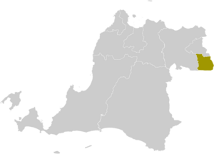 Location within Banten