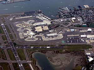 Logan Airport aerial view