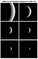 Sequence of images as MESSENGER departs after the second flyby of the planet