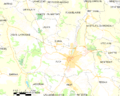 Map commune FR insee code 32013
