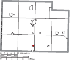 Location of Haviland in Paulding County