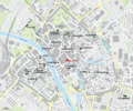 Map of medieval parish churches of York - All Saints, Pavement