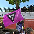 Marche des fiertés rouen 20190504 - drapeau lesbien