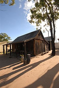 Miles Historical Village - Slab Hut