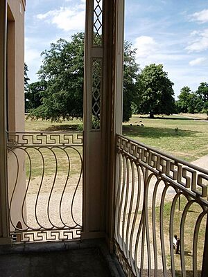 Moggerhanger House -detail of balcony on north-east elevation - Geograph-2206347
