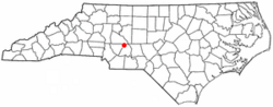 Location of Richfield, North Carolina