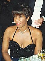 Natalie Cole at the 44th Emmy Awards cropped and airbrushed