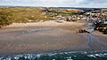 Perranporth Beach from air Fossick
