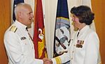 RADM Kathleen L. Martin becomes the first Navy Nurse Corps Deputy Surgeon General of the Navy in 2002