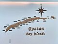 Roatan Bay Islands from hotel lobby display