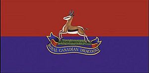 Royal Canadian Dragoons camp flag
