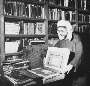 Scholar at the University of al-Qarawiyyin's library