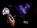 Solar power satellite from an asteroid